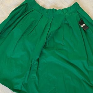 Green midi skirt